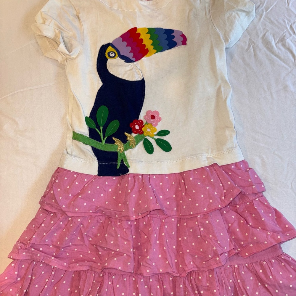 Mini Boden Rainbow Graphic Dress